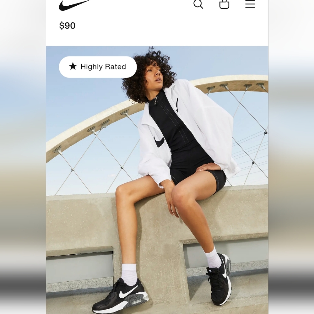 Nike Black and White Athletic Shoes